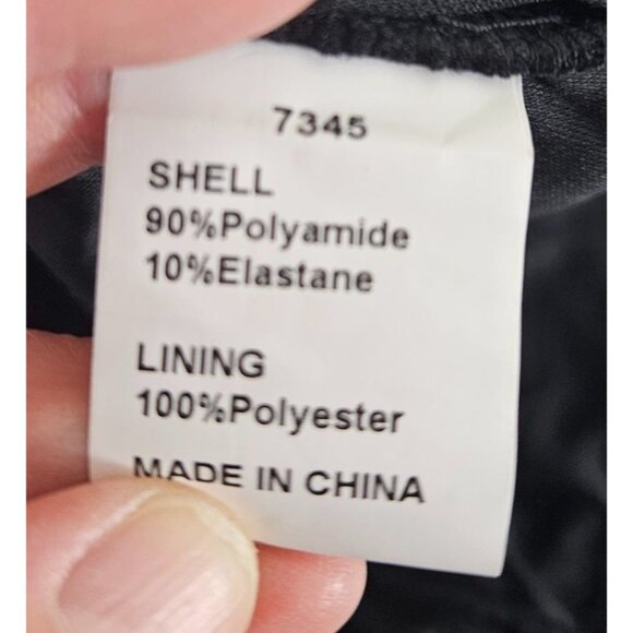 BTBFM Womens Elegant Ruched Bodycon Dress Long Puff Sleeve Black Size L Party - Picture 10 of 10